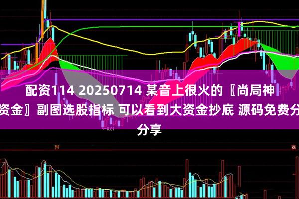 配资114 20250714 某音上很火的〖尚局神秘资金〗副图选股指标 可以看到大资金抄底 源码免费分享